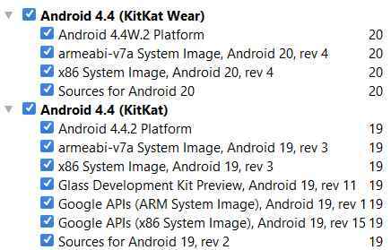 API version 19 and 20